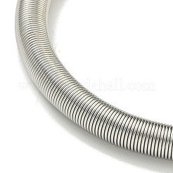 Non-Tarnish Adjustable 304 Stainless Steel Spring Bangles&nbsp;BJEW-H617-07P