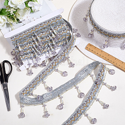 4M Polyester Silk and Plastic Curtain Accessories&nbsp;DIY-CY0002-10B