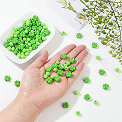 100Pcs 2 Styles Opaque Acrylic Beads&nbsp;SACR-YW0001-73