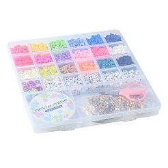 DIY Heishi Surfer Bracelet Making Kit&nbsp;DIY-YW0007-43