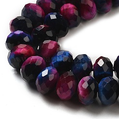Natural Rainbow Tiger Eye Beads Strands&nbsp;G-NH0002-D02-04