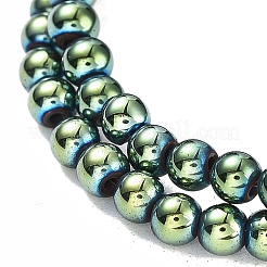 Synthetic Magnetic Hematite Beads Strands&nbsp;G-P545-K01-01E
