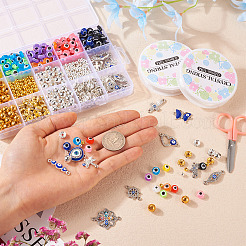 DIY Evil Eye Bracelet Making Kit&nbsp;DIY-TA0004-41