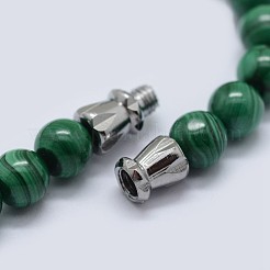 Natural Malachite Graduated Beaded Necklaces&nbsp;NJEW-F218-01A