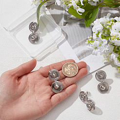 2 Pairs Geometric Spiral Flat Round Brass Dangle Stud Earrings&nbsp;EJEW-UN0002-72P