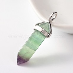 Natural Fluorite Double Terminated Pointed Pendants&nbsp;G-J261-B16