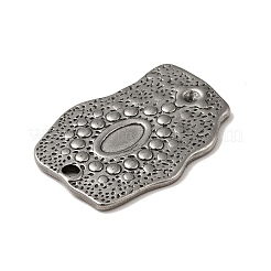 Tibetan Style 304 Stainless Steel Pendant Rhinestone Settings&nbsp;STAS-G278-26AS