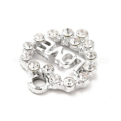 Alloy Rhinestone Pendants&nbsp;ALRI-C007-11P