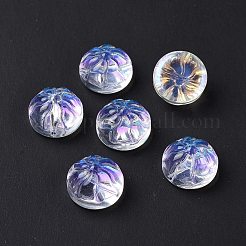 Transparent Spray Painted Glass Beads&nbsp;GLAA-I050-09I