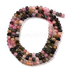 Natural Multicolor Tourmaline Beads Strands&nbsp;G-F770-D06-03