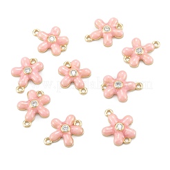 Brass Micro Pave Clear Cubic Zirconia Pendants&nbsp;ZIRC-A020-05G
