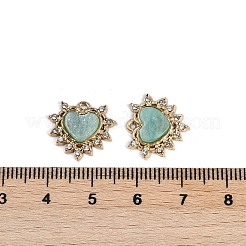 Natural Amazonite Heart Pendants&nbsp;STAS-I325-145G-01