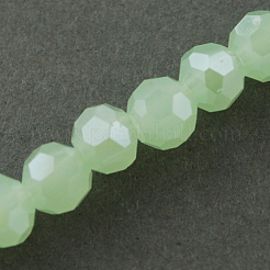 Electroplate Glass Beads Strands&nbsp;EGLA-R018-4mm-1