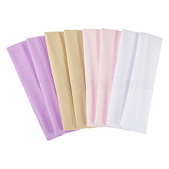 8Pcs 4 Colors Milk Silk Cloth Hair Bands&nbsp;OHAR-TAD0001-01C