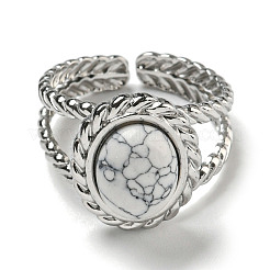 304 Stainless Steel Open Cuff Rings&nbsp;RJEW-C079-13P-01