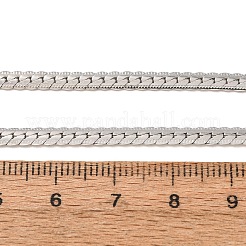 Non-Tarnish 304 Stainless Steel Curb Chain Necklaces&nbsp;STAS-P101-66P
