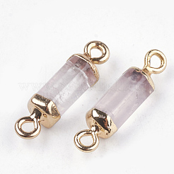 Electroplate Natural Quartz Crystal Links Connectors&nbsp;G-S344-01J