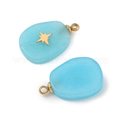 Natural Dyed White Jade Pendants&nbsp;STAS-P380-77G-02