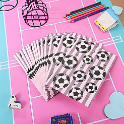 15Pcs Football Print Paper Cady Bags&nbsp;ABAG-TA0002-33A