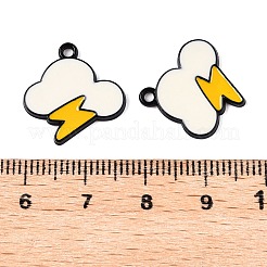 Spray Painted Alloy Enamel Pendants&nbsp;ENAM-T020-26-RS