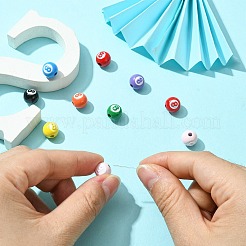 10Pcs Spray Painted Alloy Beads&nbsp;FIND-CJ0001-33