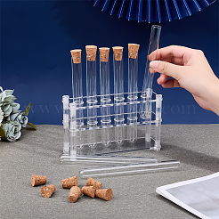 Acrylic Multi-Use Colorimetrical Cylinder Tube Display Racks&nbsp;DIY-OC0013-10A
