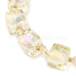 Electroplate Glass Beaded Stretch Bracelet Sets for Women&nbsp;BJEW-JB11213