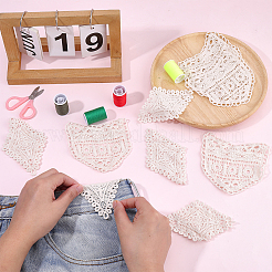 10Pcs 2 Styles Cotton Cord with Milk Silk Iron on/Sew on Patches&nbsp;PATC-CP0001-14