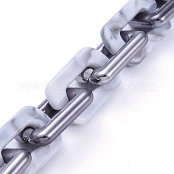 Handmade Acrylic Cable Chains&nbsp;AJEW-JB00673-08
