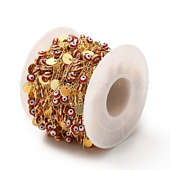 Red Enamel Evil Eyes Charm Chains&nbsp;CHC-A006-01G