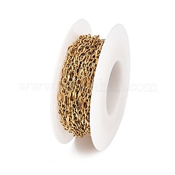 304 Stainless Steel Oval Link Chains&nbsp;CHS-P028-14G