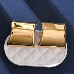 C-Shaped 304 Stainless Steel Stud Earrings for Women&nbsp;EJEW-A131-01A-G