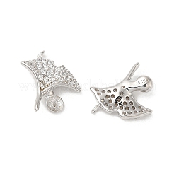 Rhodium Plated 925 Sterling Silver Charms&nbsp;STER-M114-02P
