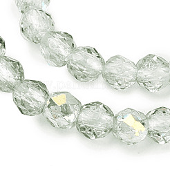 Transparent Glass Beads Strands&nbsp;EGLA-N028-01A-A02