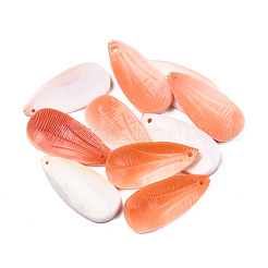 Natural Red Trochus Shell Pendants&nbsp;SSHEL-N032-43