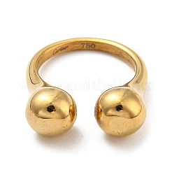 Ion Plating(IP) 304 Stainless Steel Cuff Rings for Women&nbsp;RJEW-E078-05G