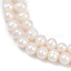 Natural Cultured Freshwater Pearl Beads Strands&nbsp;PEAR-I007-07X-09A
