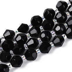 Natural Black Onyx(Dyed & Heated) Beads Strands&nbsp;G-T144-23A-04