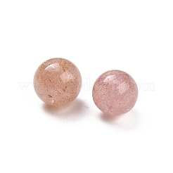 Natural Strawberry Quartz Sphere Beads&nbsp;G-H359-02A-8mm