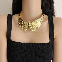 Exaggerated Butterfly Alloy Choker Necklaces for Women&nbsp;FS-WGFF6B5-01