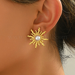 Stainless Steel Flower Stud Earrings&nbsp;WR1793