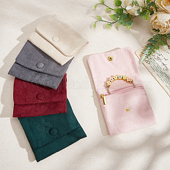 5Pcs 5 Colors Velvet Jewelry Storage Bags&nbsp;ABAG-GO0001-32