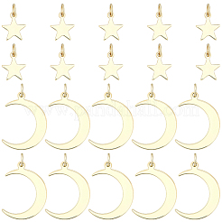 20Pcs 2 Style Brass Pendants&nbsp;PALLOY-BBC00004