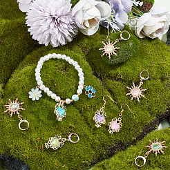 Alloy with Plastic Pendant Stitch Markers&nbsp;HJEW-AB00253