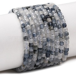 Natura Blue Rutilated Quartz Beads Strands&nbsp;GG-CBA9631-B01-01