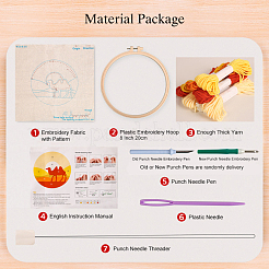 Punch Embroidery Beginner Kit&nbsp;DIY-P077-006