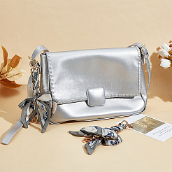 2Pcs Polyester Bowknot Bag Extension Chains&nbsp;PURS-ME0001-01B