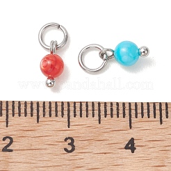 Dyed Natural Freshwater Shell Pendants&nbsp;PALLOY-JF05441-02