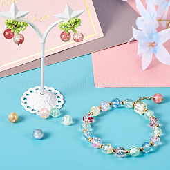300Pcs 10 Style Baking Paint Transparent & Crackle Glass Beads&nbsp;DGLA-TA0001-03