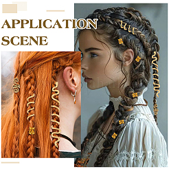 44Pcs Alloy & Aluminum Dreadlocks Beads&nbsp;FIND-ME0002-53